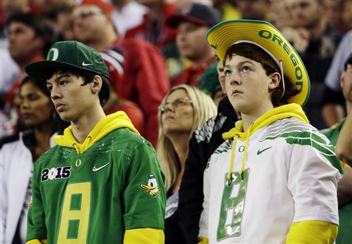 ducks Playoff Championship Ohio St Oregon Football_112796