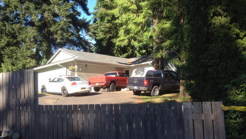 A family of 3 were found dead in a Rainier home Sunday night, June 7, 2015. (KOIN)