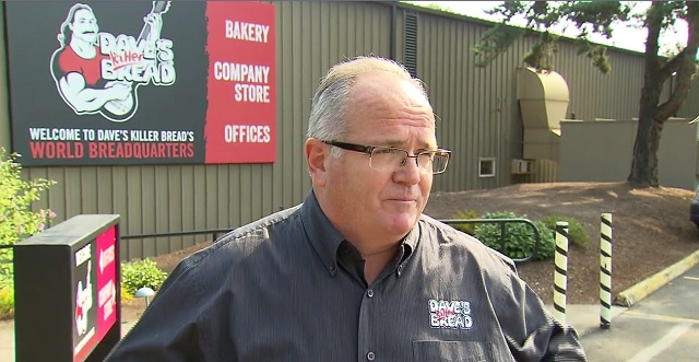 John Tucker, the CEO of Dave's Killer Bread, at their Milwaukie facility, Aug. 13, 2015 (KOIN)