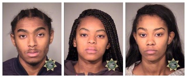 Jabril Coleman, Cache Coleman, JocCrystal Johnl Jackson, Sept. 24, 2015 (Multnomah County Sheriff's Office)