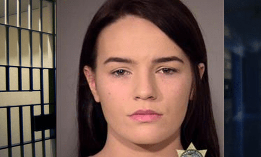 Kayla Elizabeth Elmer is shown in a jail booking photo released by the Multnomah County Sheriff's Office._202096