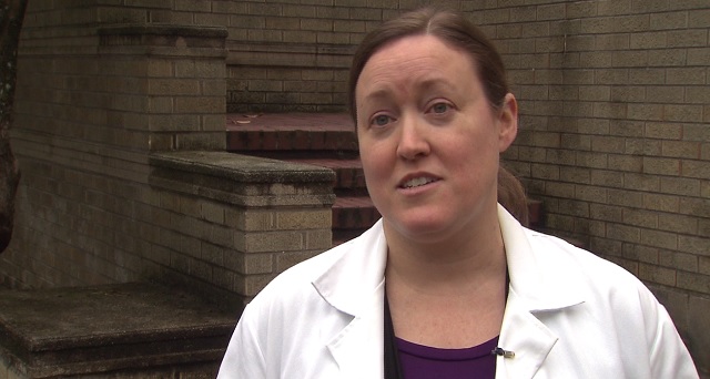 Dr. Gillian Beauchamp, a toxicologist at OHSU, Feb. 5, 2016 (KOIN)