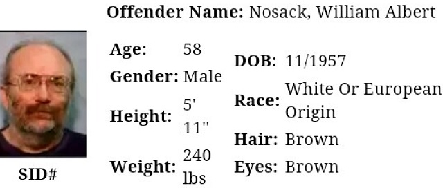 William Albert Nosack in an undated photo from the Oregon Department of Corrections Offender Search (April 13, 2016)