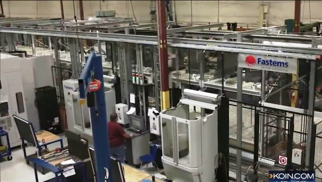 Inside Precision Castparts in Portland (KOIN, file)