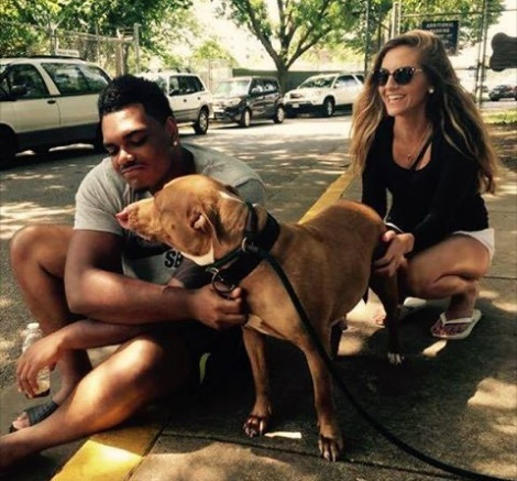 Ravens Offensive Tackle #79 Ronnie Stanley visited BARCS in search of adding a pup to his family. (Facebook(_317778