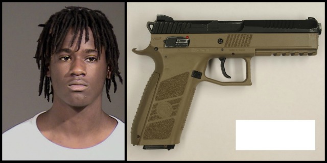 Quanice Hayes, 17, was shot to death by Portland police after using the replica gun pictured above in crimes on February 9, 2017 (PPB photos)