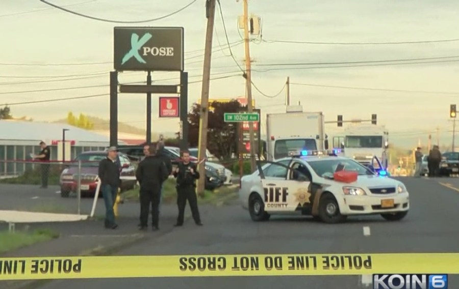 A shooting at Xpose in Beaverton left 1 dead, May 19 2017. (KOIN)_461166