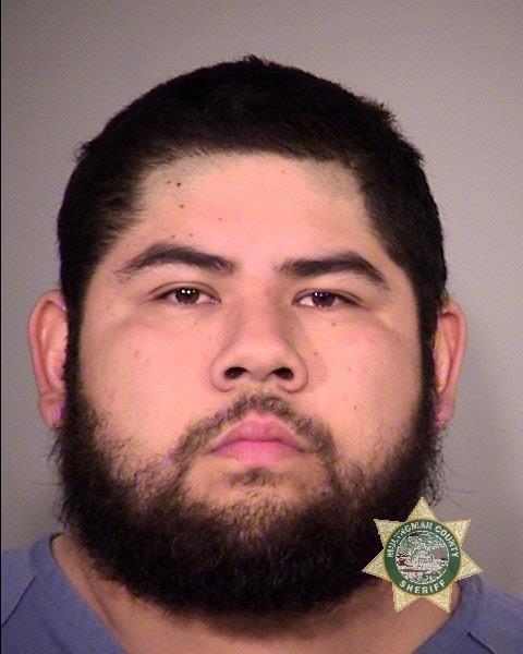 A booking photo of Vincente Burciago from the Multnomah County Sheriff's Office. 