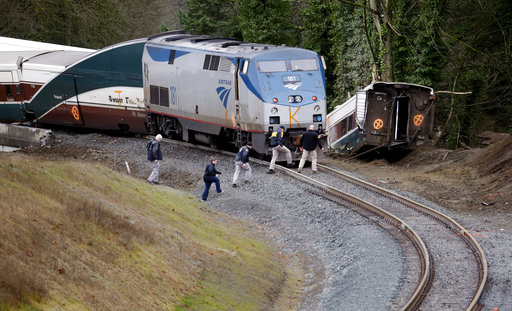 Derailed Amtrak spills diesel, watershed a concern