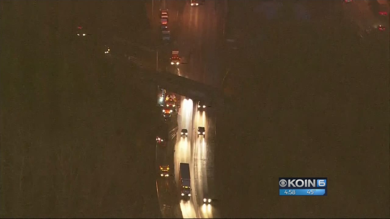 Crews open 2 lanes on I-5 at site of Amtrak derailment