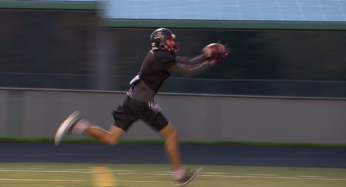 Clackamas High School wide receiver Cole Turner, December 1, 2017 (KOIN)