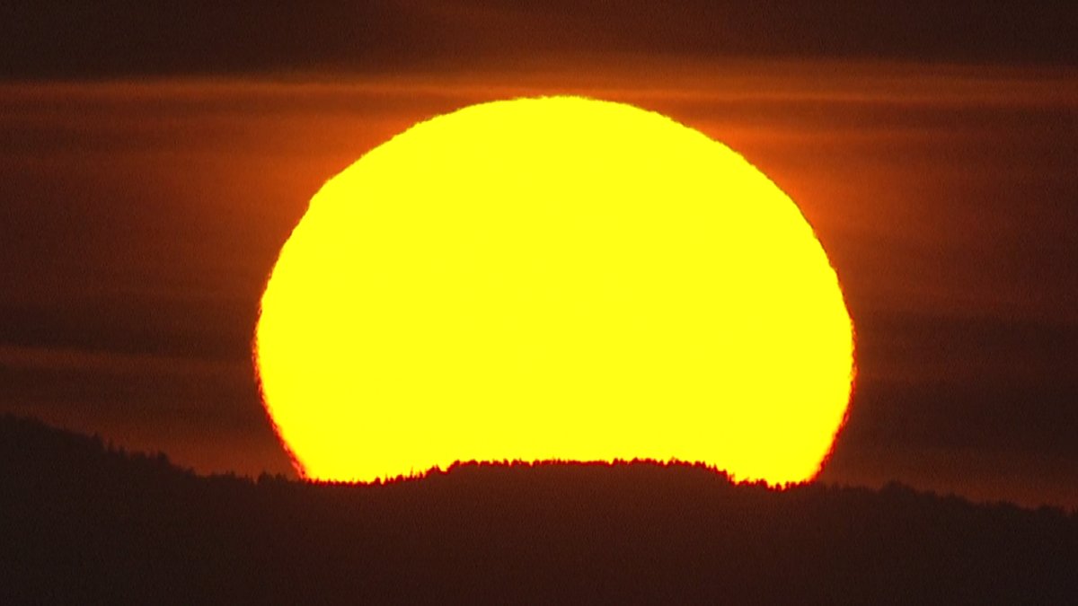 The sun rises on Solar Eclipse Day, August 21 2017. (KOIN/Chopper 6)