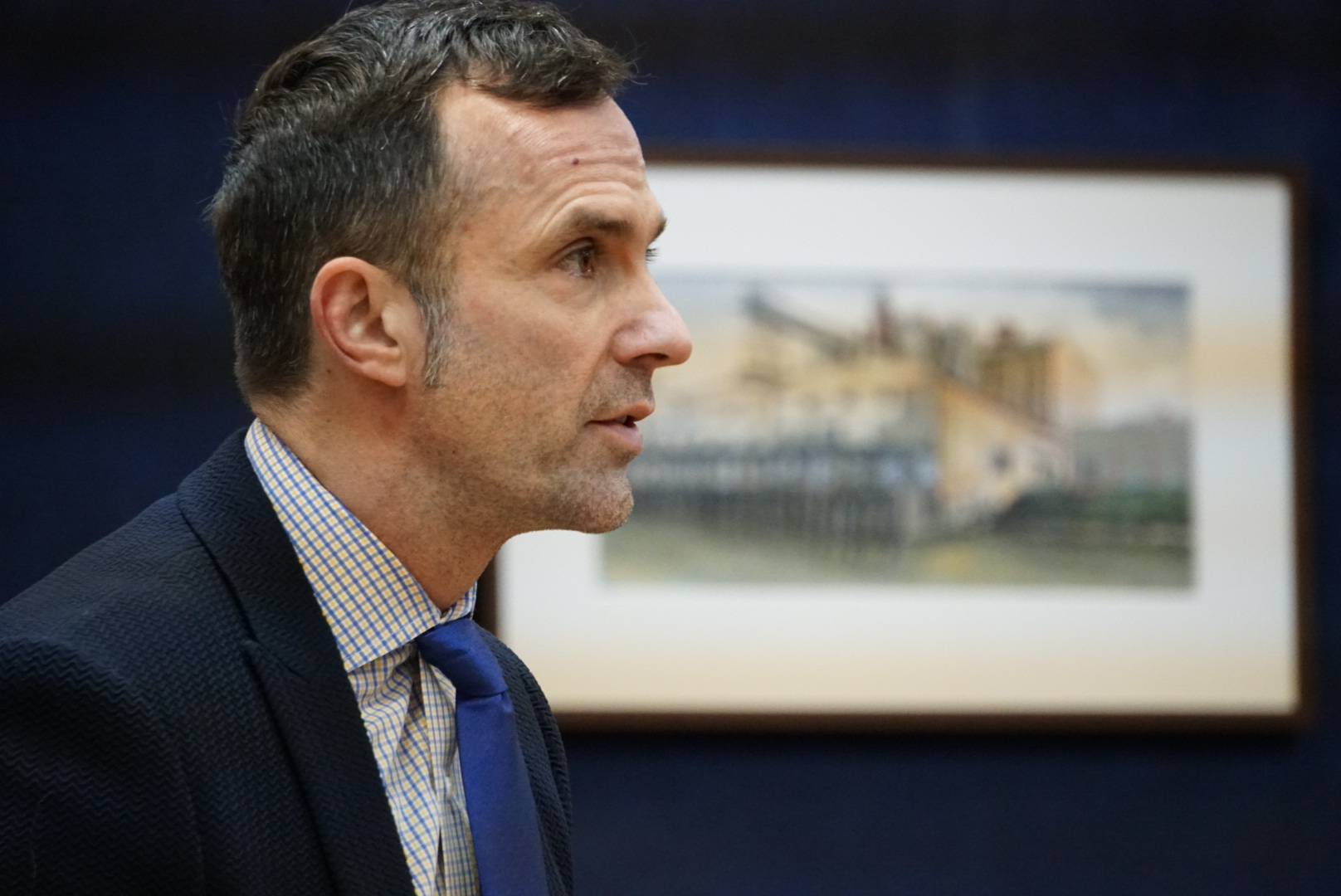 Steven J. Sherlag shown in court for his client's sentencing on Jan. 4, 2018. 