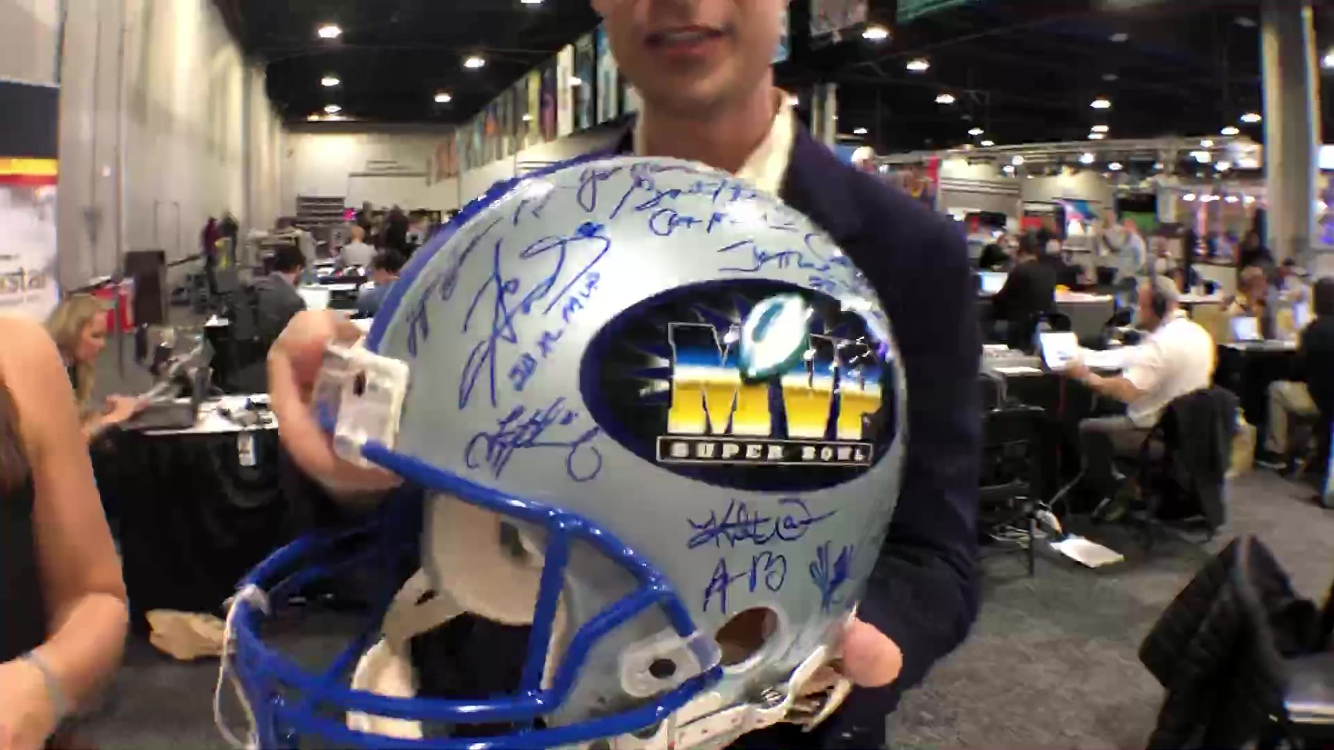 Big Game Memorabilia: How much a helmet signed by 41 SB MVPs costs