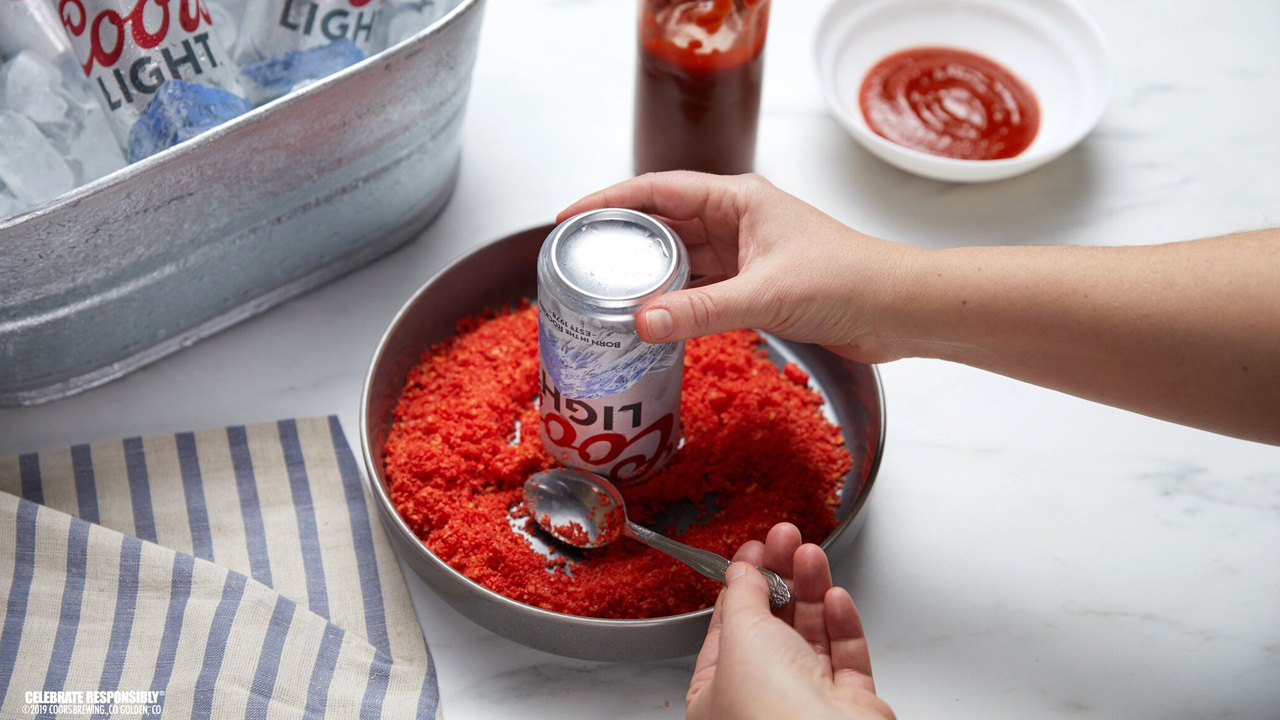 Does your bland beer need to be kicked up a notch? Try dusting it with spicy Cheetos