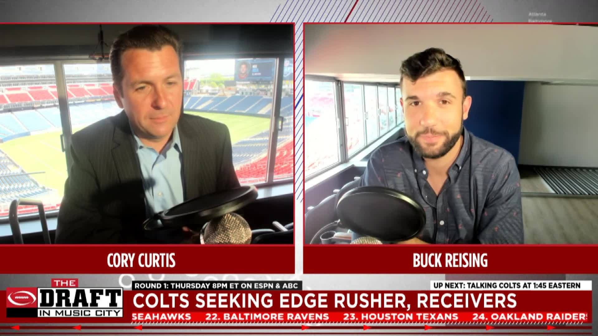 Colts seeking edge rushers, wide receivers in first round