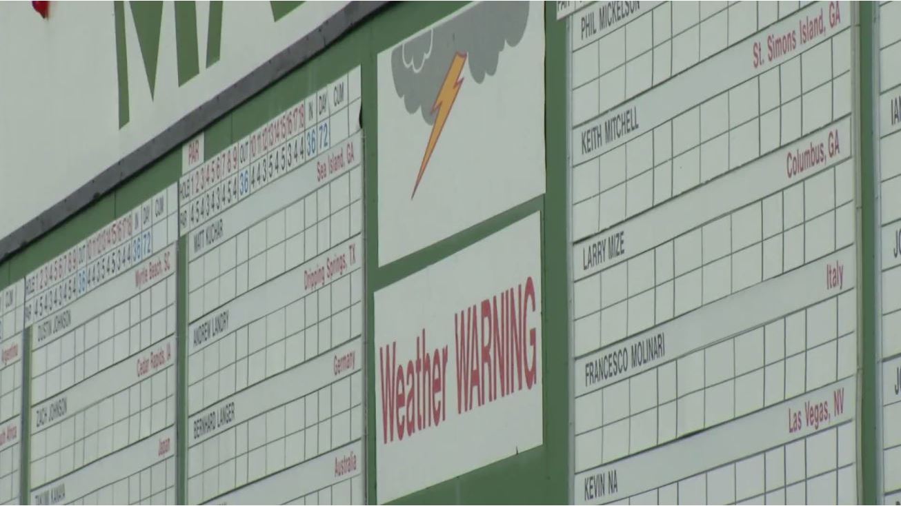 Rainy days not getting Masters patrons down