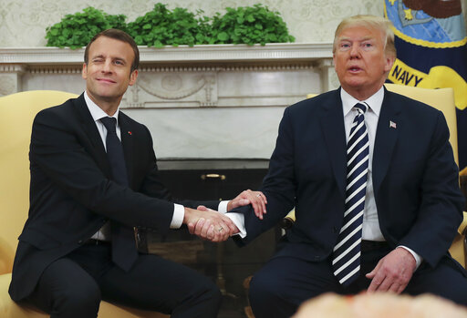 Donald Trump, Emmanuel Macron