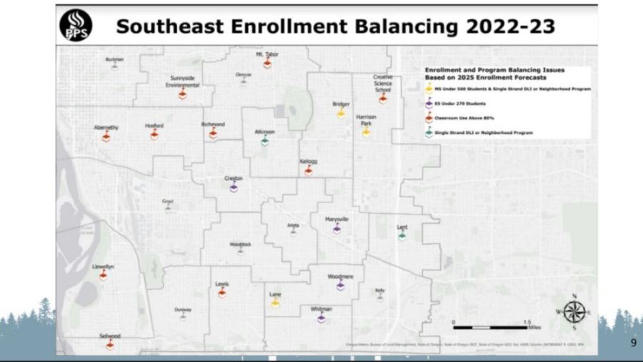 Portland Public Schools Southeast Enrollment Balancing 2022-2023