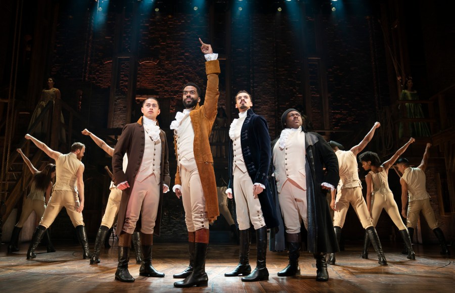 HAMILTON - And Peggy National Tour - Company5. Photo by Joan Marcus (Courtesy Broadway in Portland)