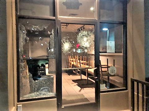 Police: North Portland demonstrators smashed windows, committed arson