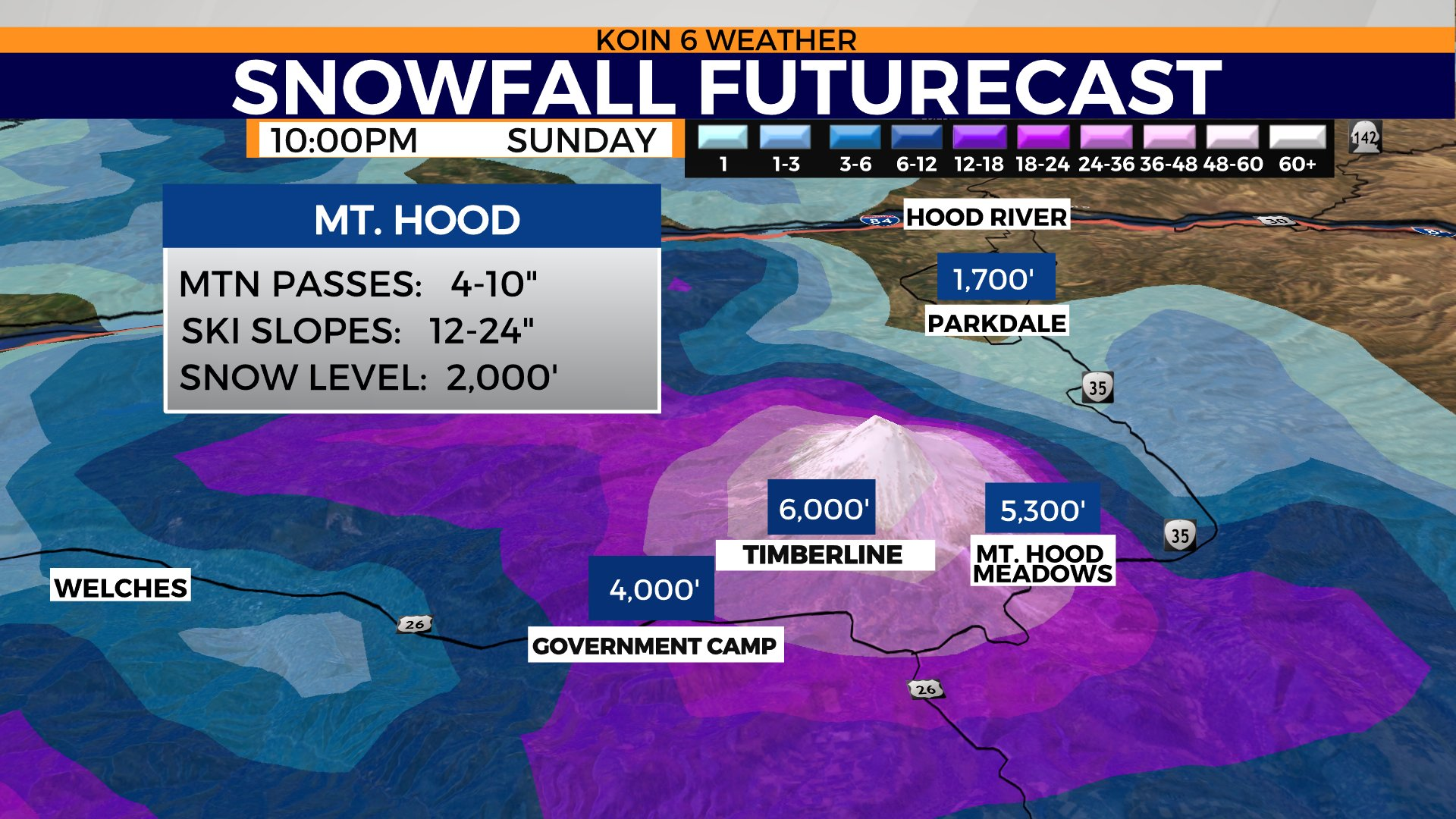 Snow coming to Cascades, Oregon passes this weekend