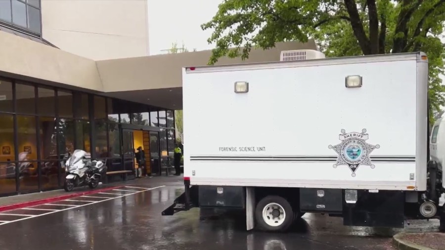 Tigard police are investigating a homicide after two people were found dead inside the Embassy Suites Hotel near Washington Square Mall on Friday, according to officials.