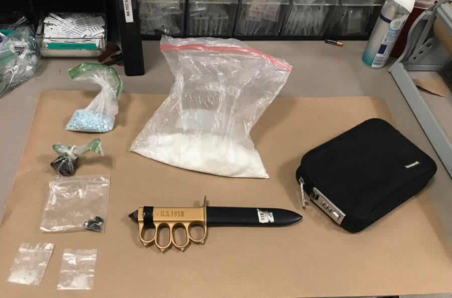 Authorities reportedly seized a large amount of drugs suspected to be meth and fentanyl pills after a man ran away from a crash on the I-205 bridge Thursday morning.