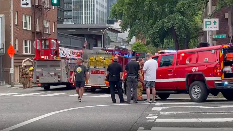 An apartment unit caught fire in Southwest Portland on June 29, 2022