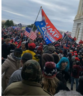 Lilith Saer at the U.S. Capitol on Jan. 6, 2021