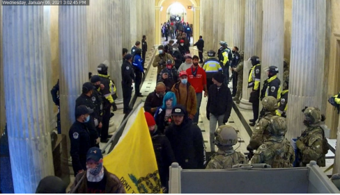 Lilith Saer at the U.S. Capitol on Jan. 6, 2021