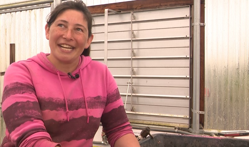 Michelle Week of Good Rain Farm in Gresham, 2022 (KOIN)