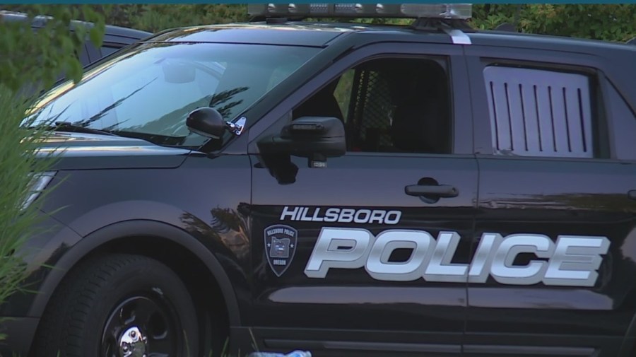 A Hillsboro Police Department vehicle