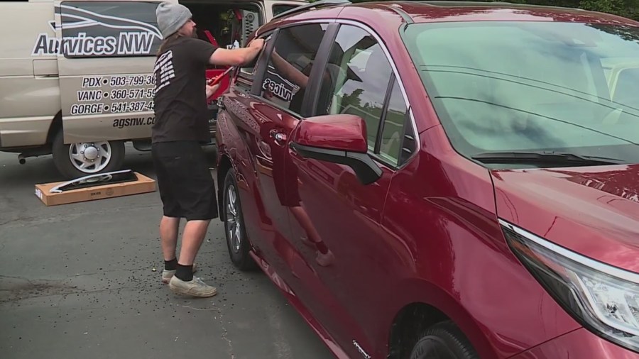 Autobella provides biohazard cleanup on recovered stolen vehicles in Portland, July 18, 2022 (KOIN)