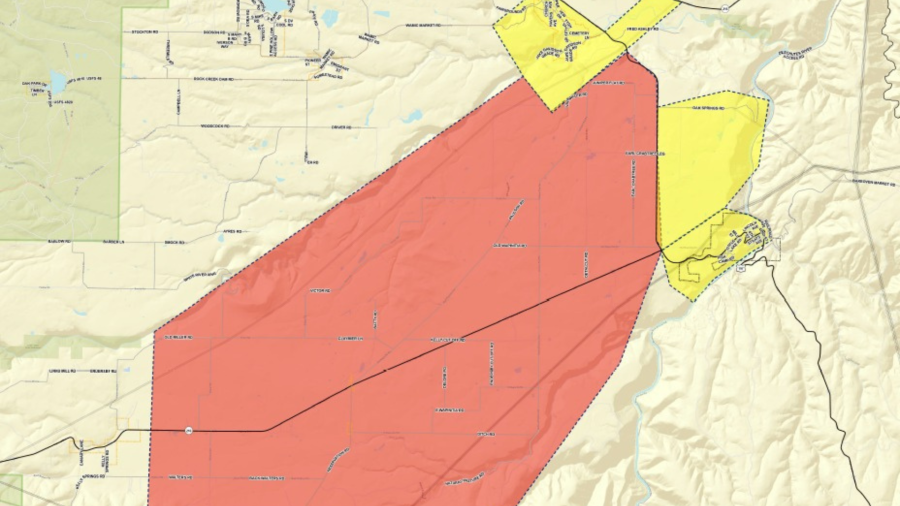 Evacuation advisories issued for Dodge Fire near Maupin, OR