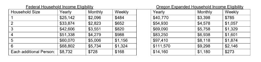 Free and reduced lunch household income eligibility