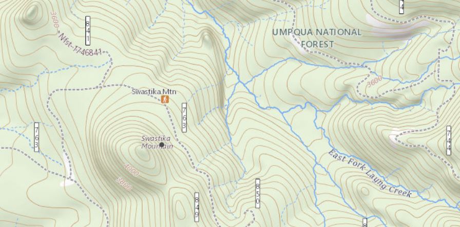 Swastika Mountain map