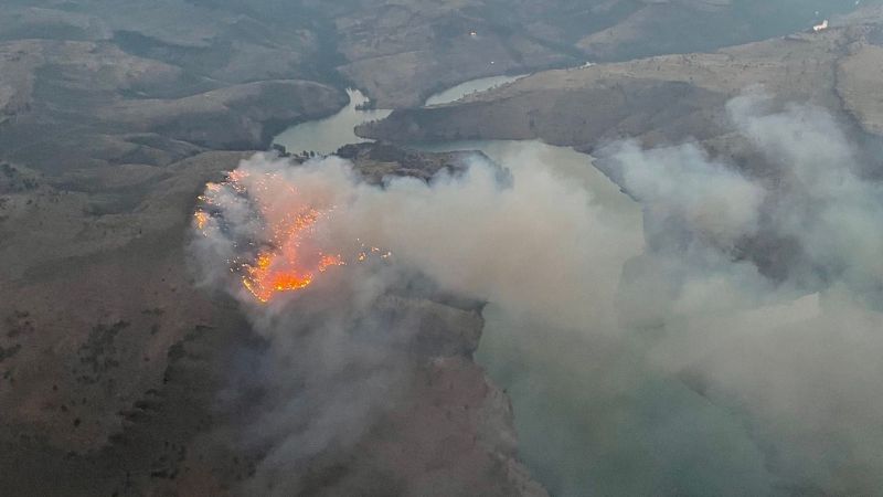 Campgrounds at Lake Billy Chinook were evacuated as the Fly Creek Fire burns, Sunday, July 31, 2022