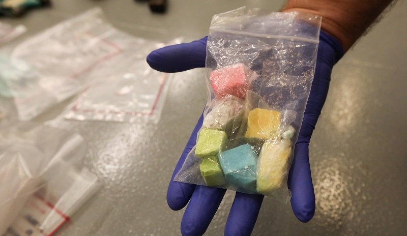 Rainbow fentanyl, August 2022 (Multnomah County Sheriff's Office)