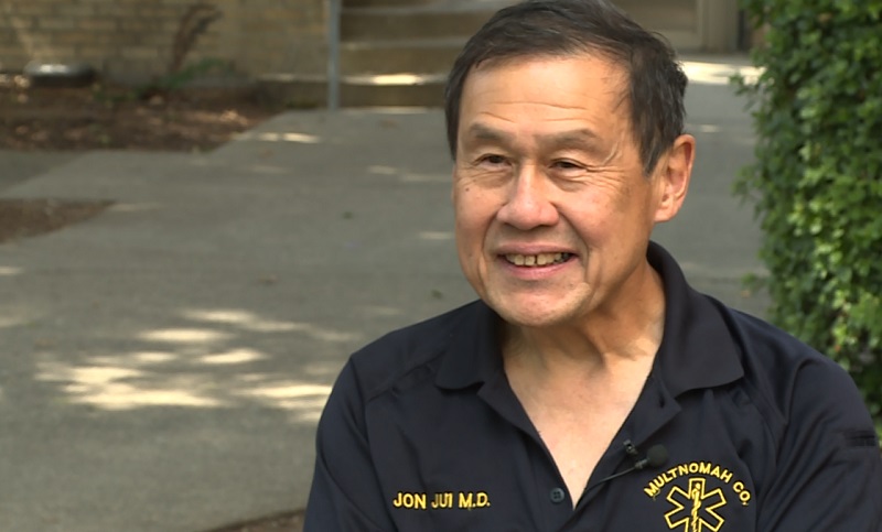 Dr. Jon Jui, the Multnomah County Medical Director, August 2022 (KOIN)