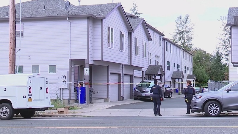 A woman was killed in the area of SE 92nd/Powell Boulevard, August 27, 2022 (KOIN)