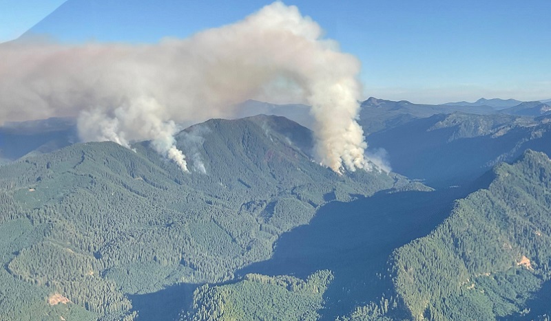 The Cedar Creek Fire west of La Pine grew to 17,625 acres as of September 4, 2022 (Inciweb)