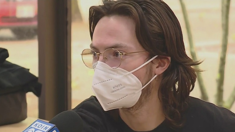 Cody Bivins-Starr is one of the hundreds of people affected by evacuation orders surrounding the Milo McIver State Park Fire near Estacada, September 10, 2022 (KOIN)