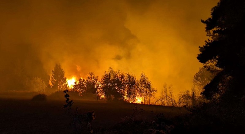 The Milo McIver fire near Estacada, Oregon, September 10, 2022 (Clackamas Fire)