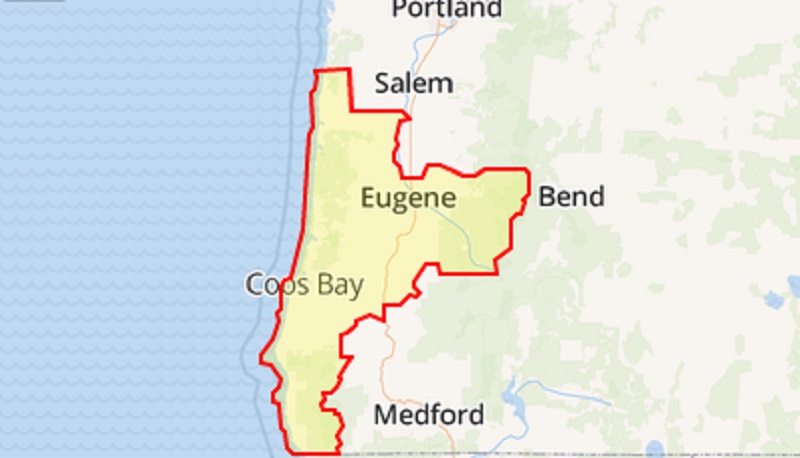 Oregon's 4th Congressional District, 2022 (Ballotpedia graphic)