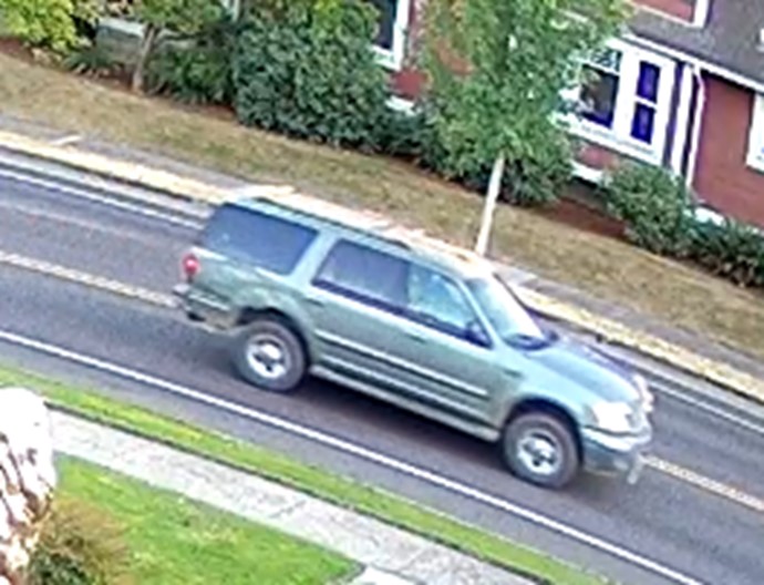 The Corvallis Police Department says a light green Ford Expedition that appears to be a model from sometime between 1997 and 2001 is involved in a hit-and-run in Corvallis that left a 21-year-old Oregon State University student with "traumatic injuries."