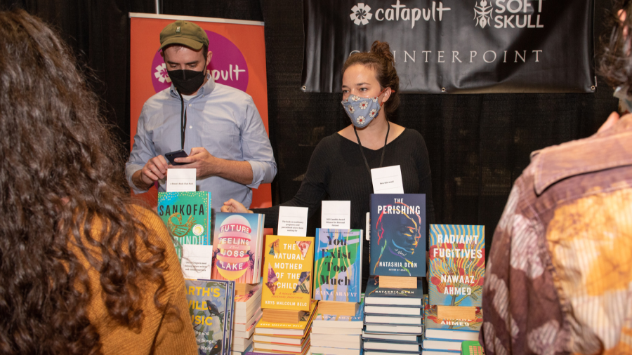 Book fair at the Portland Book Festival 2021 (courtesy of Heather Brown)