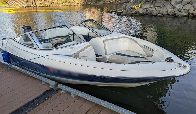 A boarding team from Coast Guard Station Portland determined a 17-foot vessel was being operated as an Illegal Uninspected Passenger Vessel on the Willamette River near Oregon City, Oregon Oct. 6, 2022. (Coast Guard courtesy photo)