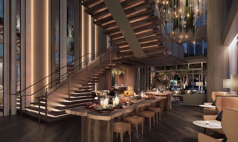 A view of the lobby of the Ritz-Carlton Portland at SW 9th and Washington, October 2022 (Courtesy to KOIN)