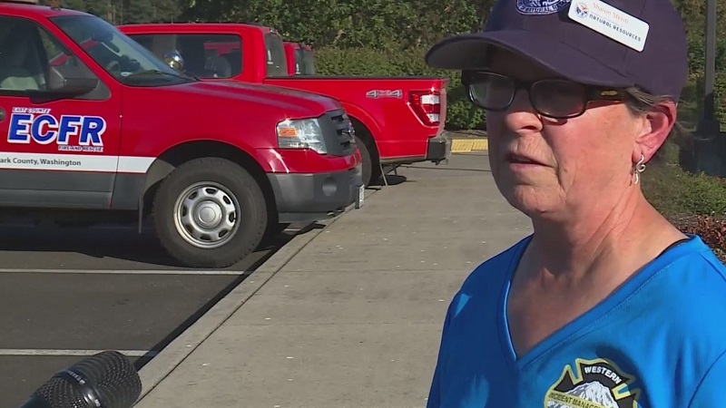 Sharon Steriti with the Washington Department of Natural Resources, October 16, 2022 (KOIN)